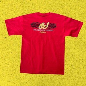Y2k car t shirt Barrett Jackson red yellow vintage men’s Large L